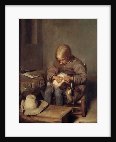 The Flea-Catcher c.1655 by Gerard ter Borch or Terborch