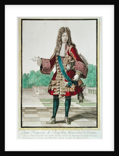 Marshal Louis Francois de Boufflers by Robert Bonnart