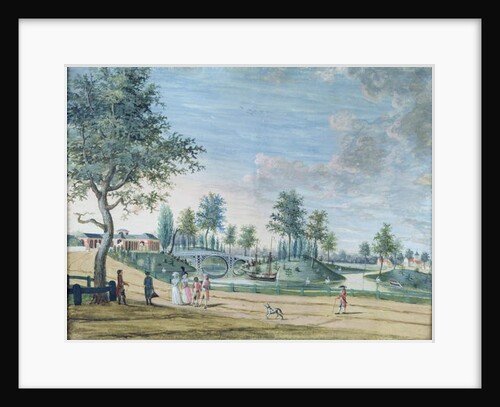 Railway Bridge, Parc du Raincy by Louis Carrogis Carmontelle