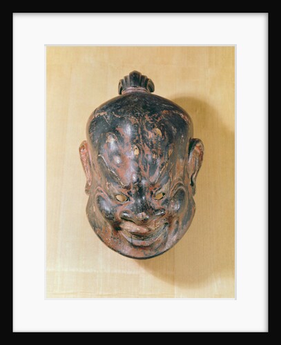 Gigaku mask, Nara Period by School Japanese