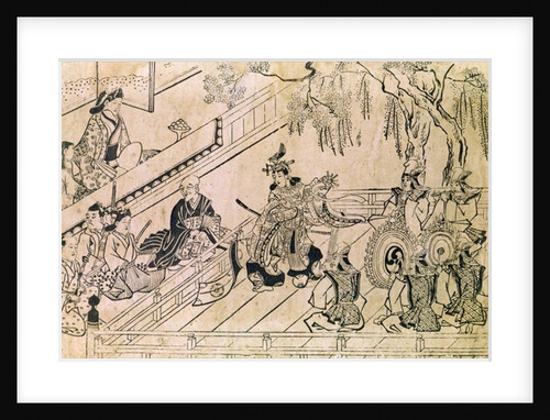 Scene of a Sacred Dance by Hishikawa Moronobu