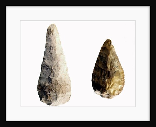 Two blades by Paleolithic Paleolithic