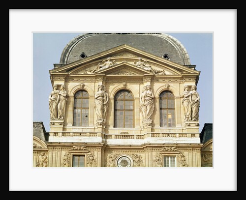 The Pavillon de l'Horloge of the Louvre, built 1639-42 by Jacques Lemercier
