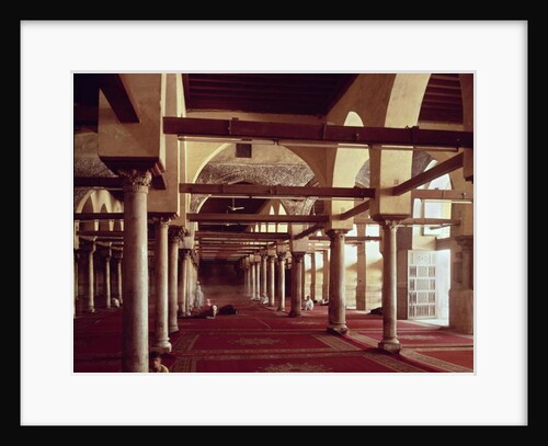 The Qibla Liwan of the Mosque of Al-Azhar, 970 AD by Islamic School