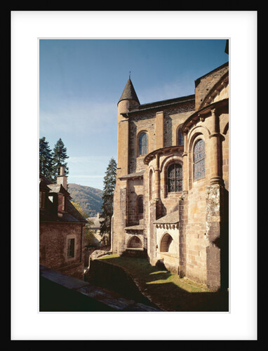 View of the exterior view of the church, built 1035-60 by French School