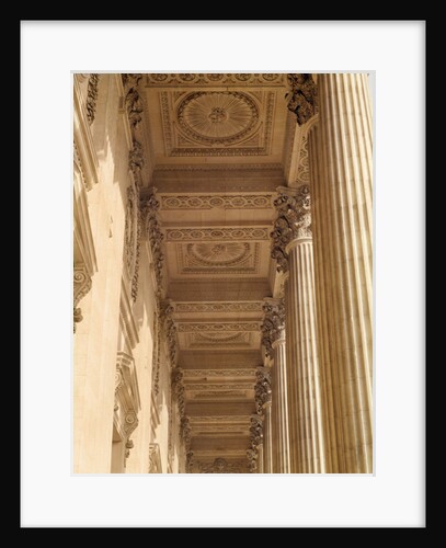 View of the ceiling of the colonnade of the Louvre by Claude Perrault