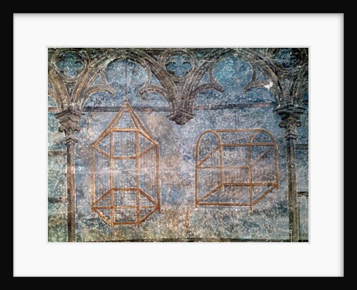 Cages and architectural details from the Pope's bedroom, 1334-62 by French School