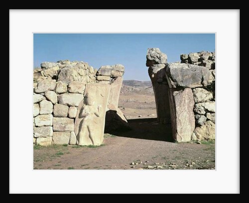 The King's Gate from the walls of Hattusas by Hittite