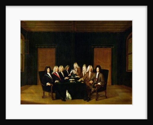 The Plenipotentiaries at the Congress of Baden, September 1714 by Johann Rudolph the Elder Huber