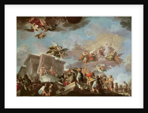 Christopher Columbus Offering the New World to the Catholic Kings, before 1765 by Antonio the Elder Gonzalez Velazquez