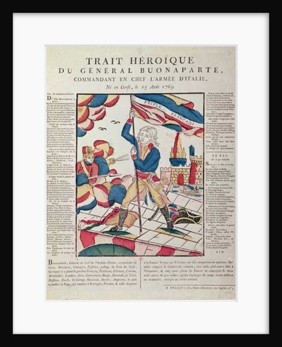 Napoleon I on the Bridge at Arcola, 17th November 1796, 18th-19th century by School French