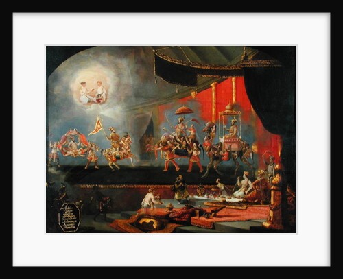 Painting inspired by Moghul miniatures by Willem Schellinks