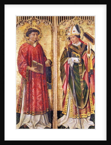 St. Stephen and St. Blaise by Swiss School