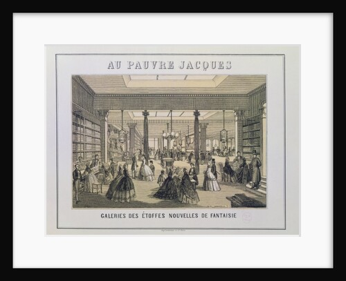 Au Pauvre Jacques: The Fabric Department by French School