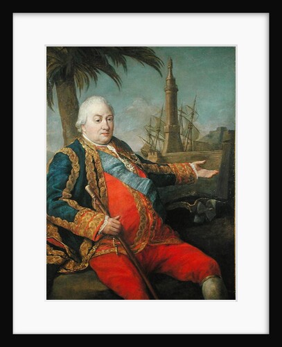 Pierre de Suffren-Saint-Tropez Vice Admiral of France by Pompeo Girolamo Batoni