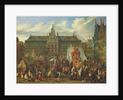A Procession at Antwerp, 1697 by Alexander van Bredael