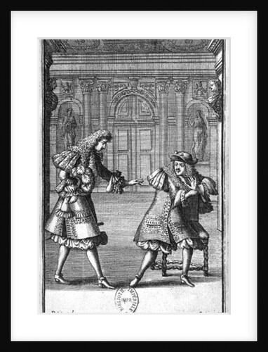 Scene from 'Le Misanthrope' by Moliere by Pierre (after) Brissart