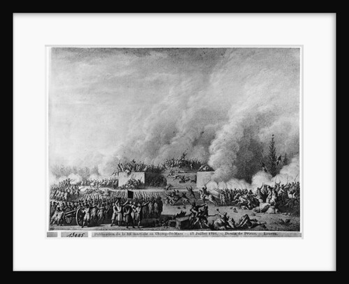 Publishing the martial law at the Champs-de-Mars, Paris, 17th July 1791 by Jean Louis the Younger Prieur