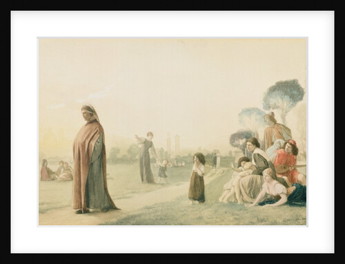 Dante Meditating in the Cascine Garden, Florence by Jean Leon Gerome