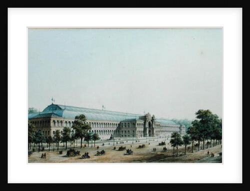 Perspective View of the Palais de l'Industrie, 1854 by Max Berthelin