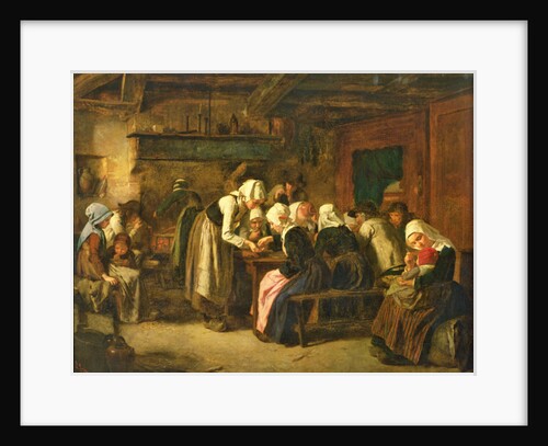 The Crepe Seller on Market Day in Quimperle by Jules Trayer