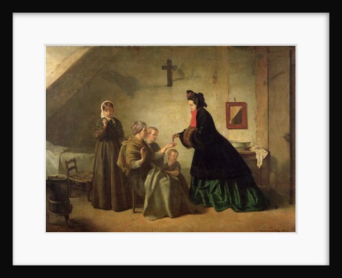 Empress Eugenie Visiting the Unfortunate, 1864 by Paul Leon Lucien Gopil