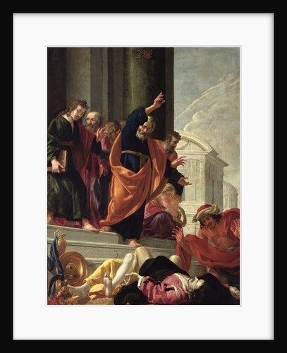 The Death of Sapphira and Ananias, c.1632 by Aubin Vouet