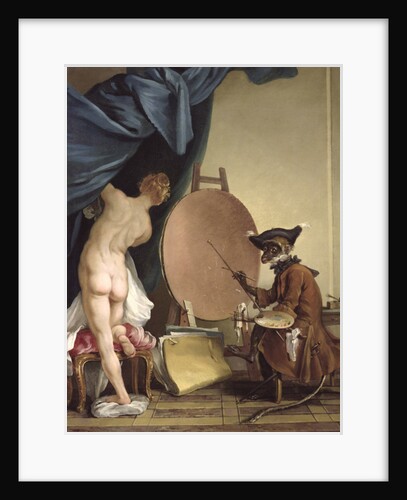 The Monkey Painter by Jean Baptiste Deshays de Colleville