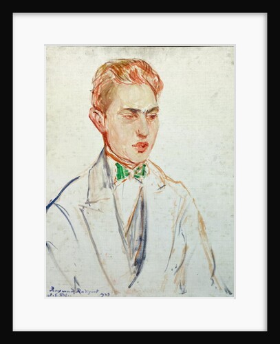 Study for a portrait of Raymond Radiguet 1923 by Jacques-Emile Blanche