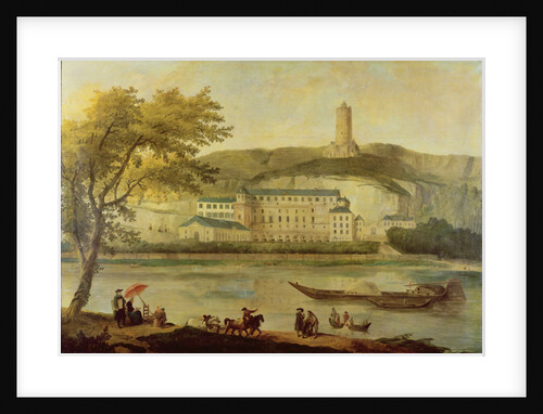 The Chateau de La Roche-Guyon by Hubert Robert