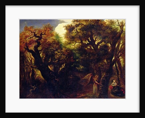 Wooded Landscape with Hagar and the Angel, c.1645 by Jan the Elder Lievens
