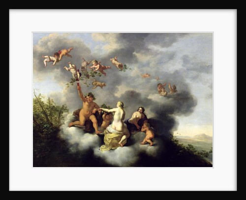 Ceres, Bacchus, Venus and Cupid by Cornelis van Poelenburgh or Poelenburch