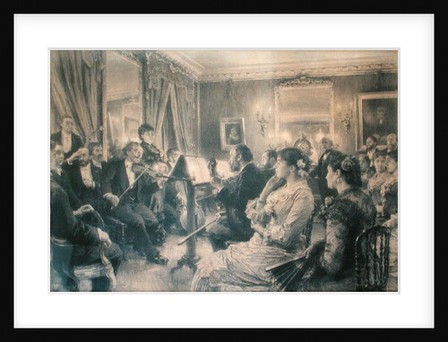 The Quartet or The Musical Evening at the House of Amaury Duval, 1881 by Leon Augustin Lhermitte