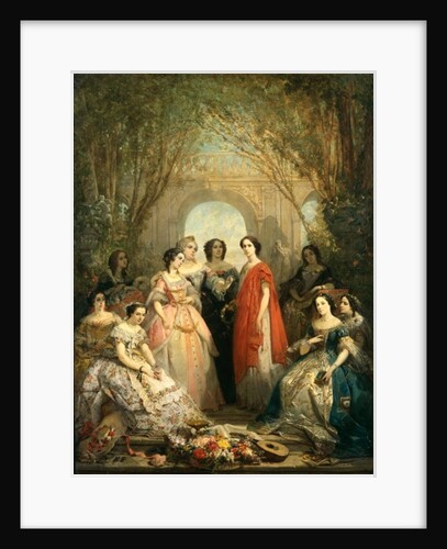 The Women of the Comedie Francaise in their Costumes, 1855 by Faustin Besson