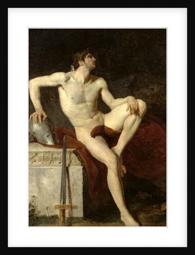 Seated Gladiator by Jean-Germain Drouais