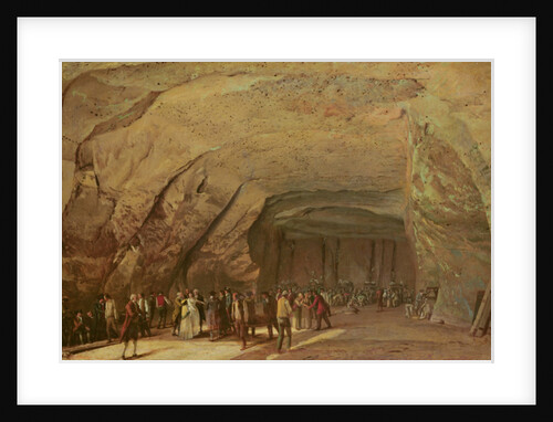 Entrance and Interior of a Cave used as a Warehouse for Salt in Dieppedalle, c.1798 by Jean-Pierre Houel