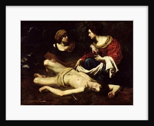 St. Sebastian Tended by St. Irene by Nicolas Regnier