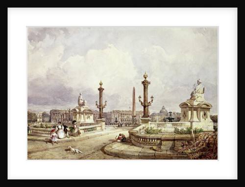 The Place de la Concorde, c.1837 by William Wyld