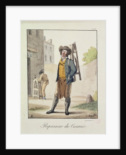 The Knife Grinder by French School