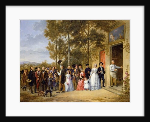 A Wedding at the Coeur Volant, Louveciennes, c.1850 by French School