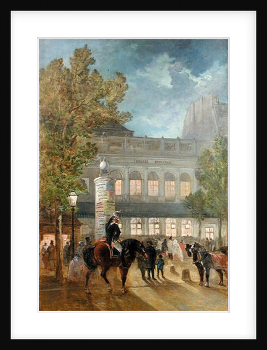 The Theatre Gymnase, Evening by Jules Hereau