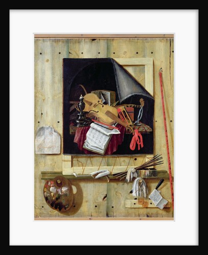 Trompe l'Oeil Still Life, 1665 by Cornelis Norbertus Gijsbrechts