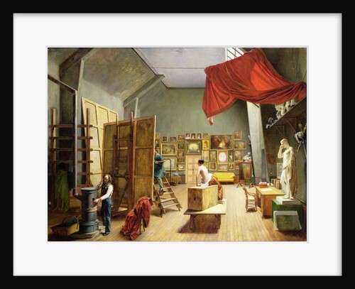 Interior of the Studio of Abel de Pujol 1836 by Adrienne-Marie Grandpierre-Deverzy