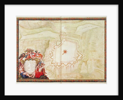 Ms. 988, Vol.3 fol.10 Map of Saint-Quentin by Sebastien Le Prestre de Vauban