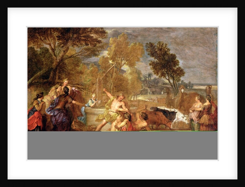 Moses and the Daughters of Jethro by Nicolas Bertin