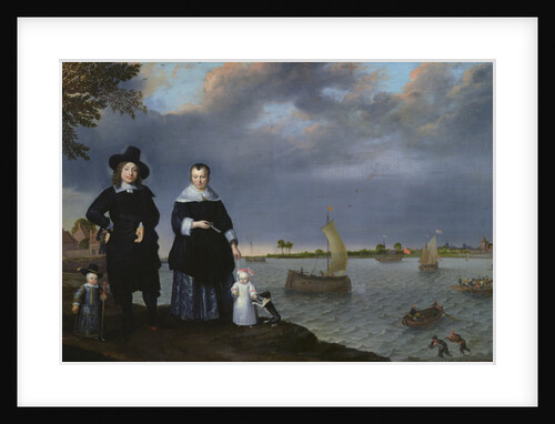 A Shipowner and his Family, 1650 by Abraham Willaerts