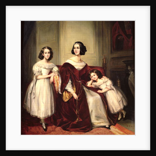 Madame de Nonjon and her Two Daughters, 1839 by Joseph Nicolas Jouy