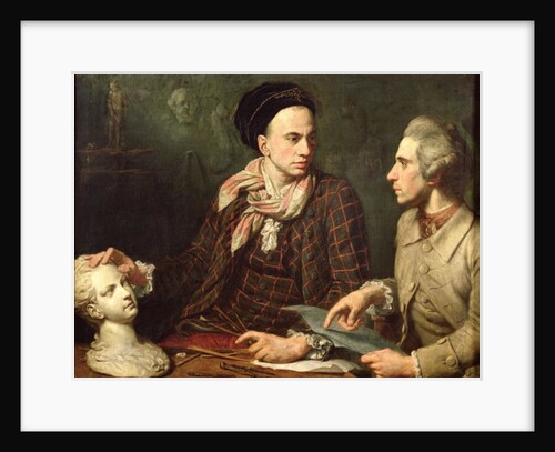 Self Portrait with Dominique Herment 1769 by Dominique Doncre