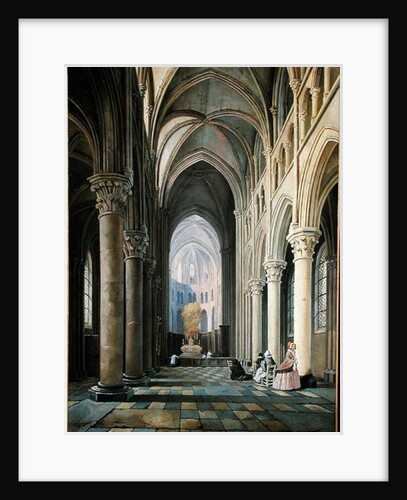 Interior of a Church by Hippolyte Joseph Cuvelier