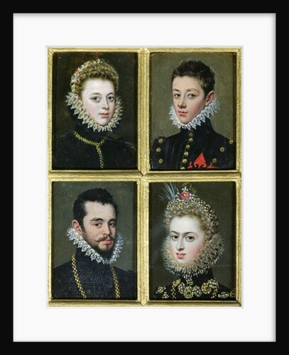 Portrait of Two Men and Two Women by Alonso Sanchez Coello